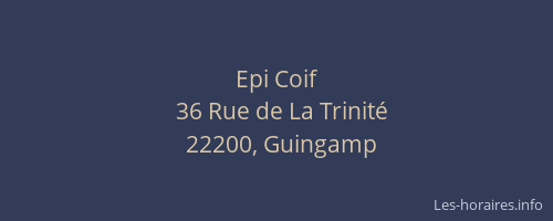 Epi Coif