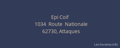 Epi Coif