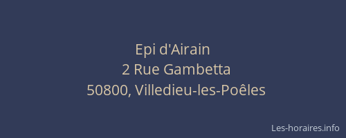 Epi d'Airain
