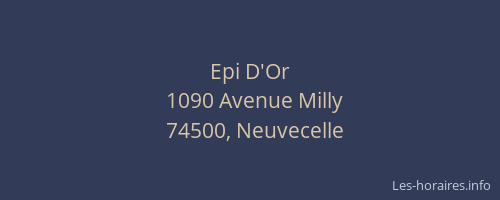 Epi D'Or