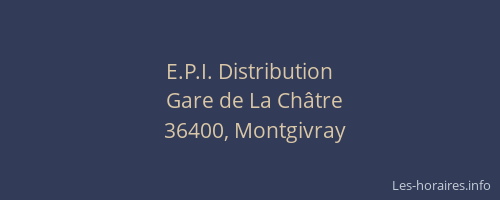 E.P.I. Distribution