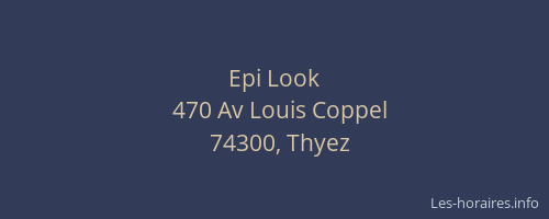 Epi Look
