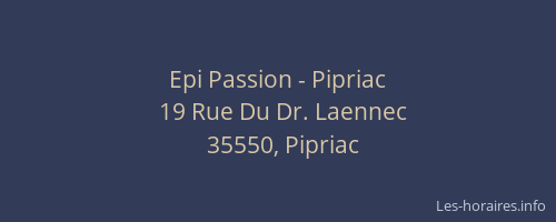 Epi Passion - Pipriac