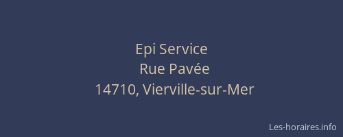 Epi Service