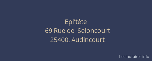 Epi't&ecirc;te