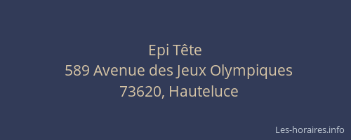 Epi T&ecirc;te