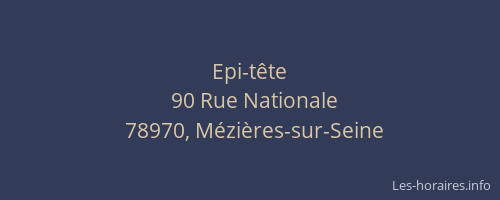 Epi-t&ecirc;te
