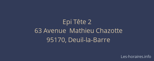 Epi Tête 2