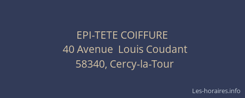 EPI-TETE COIFFURE