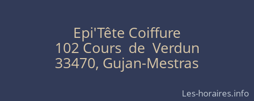 Epi'Tête Coiffure