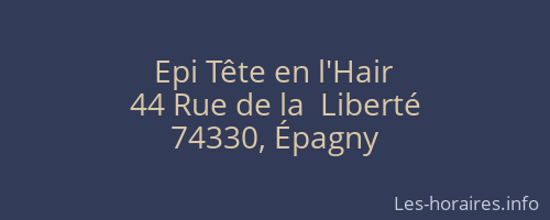 Epi Tête en l'Hair