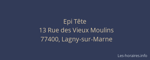 Epi Tête
