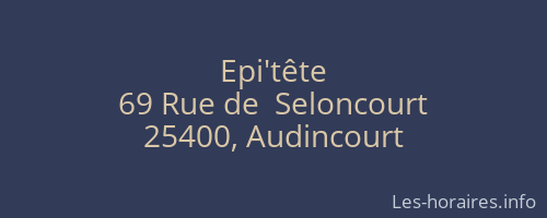 Epi'tête