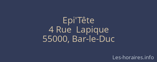 Epi'Tête