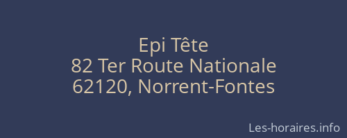 Epi Tête