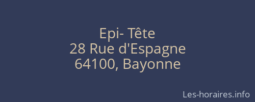 Epi- Tête