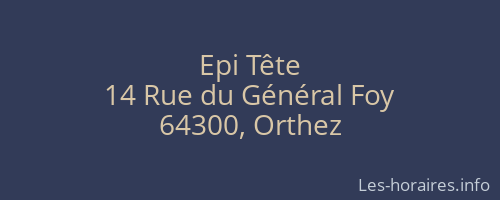 Epi Tête