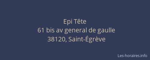 Epi Tête