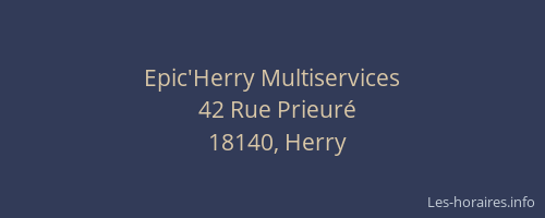 Epic'Herry Multiservices