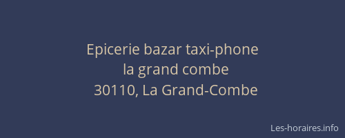Epicerie bazar taxi-phone