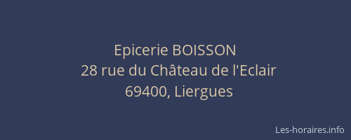 Epicerie BOISSON