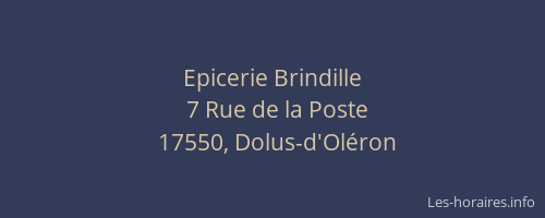 Epicerie Brindille