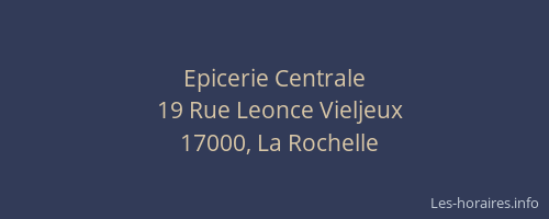 Epicerie Centrale