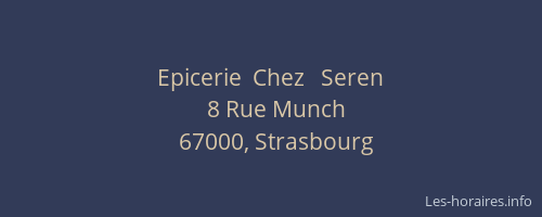 Epicerie  Chez   Seren