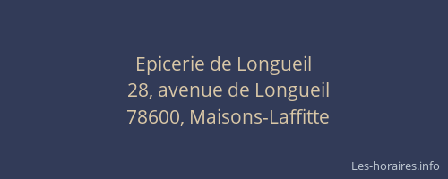Epicerie de Longueil