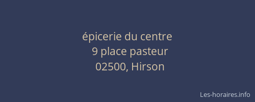 épicerie du centre