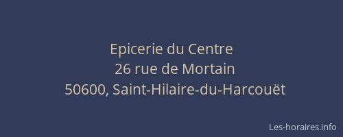 Epicerie du Centre