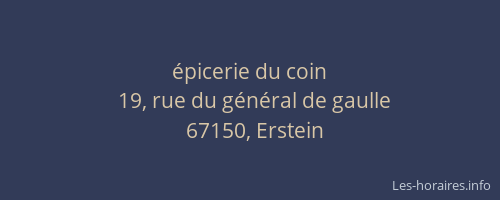 épicerie du coin