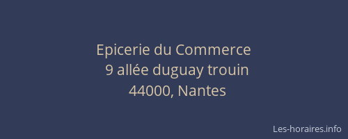 Epicerie du Commerce