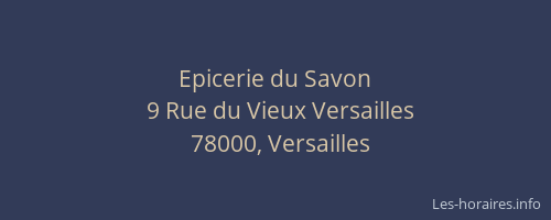 Epicerie du Savon