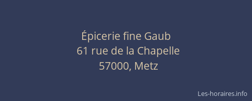 Épicerie fine Gaub