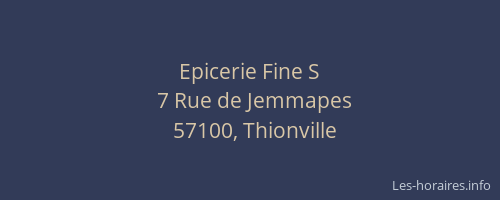 Epicerie Fine S