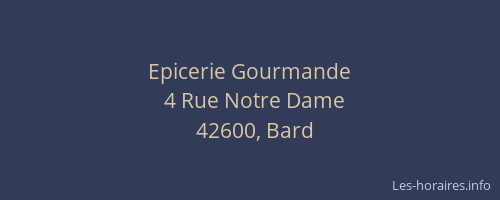Epicerie Gourmande