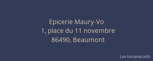 Epicerie Maury-Vo