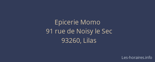 Epicerie Momo
