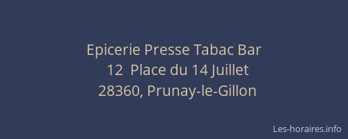 Epicerie Presse Tabac Bar
