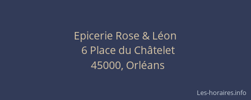 Epicerie Rose & Léon
