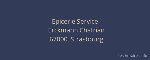 Epicerie Service