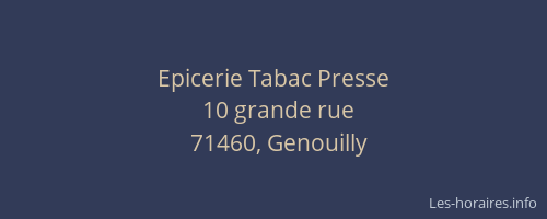 Epicerie Tabac Presse