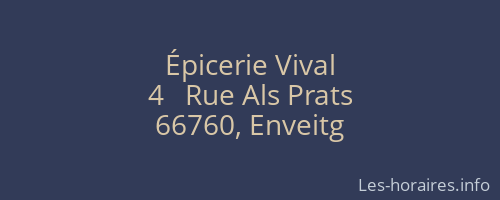 Épicerie Vival