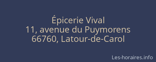 Épicerie Vival