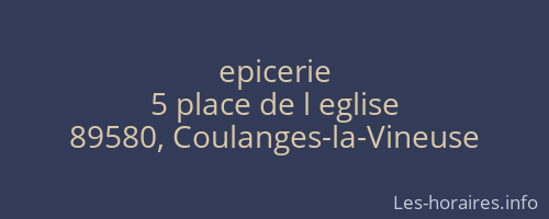 epicerie