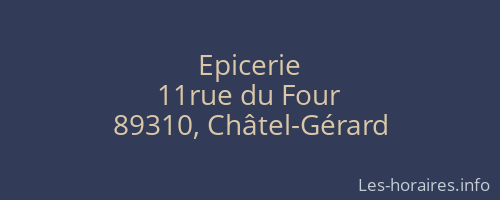 Epicerie