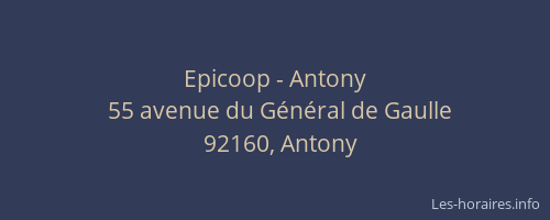 Epicoop - Antony