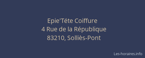 Epie'Téte Coiffure