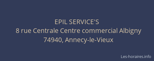 EPIL SERVICE'S